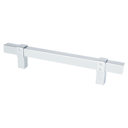 Berenson 5086-4026: 128mm cc Rivet Rebel Cabinet Pull - Polished Chrome