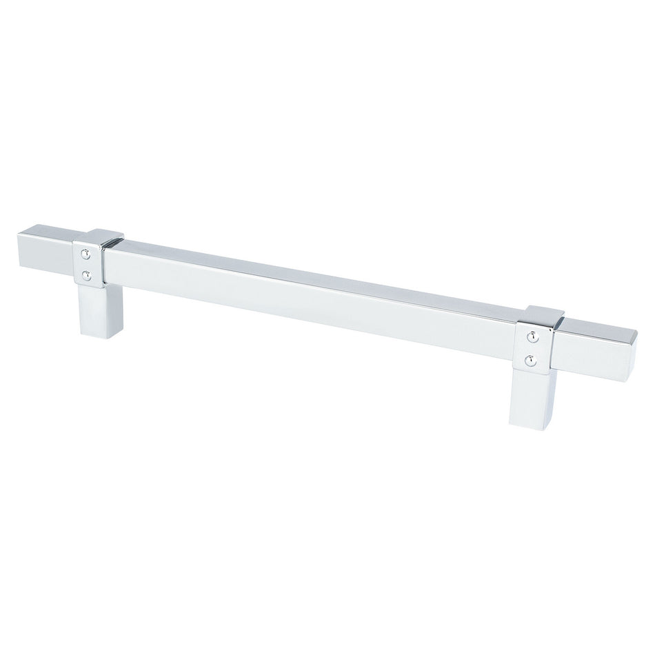 Berenson 5087-4026: 160mm cc Rivet Rebel Cabinet Pull - Polished Chrome