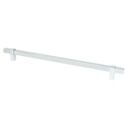 Berenson 5089-4026: 12" cc Rivet Rebel Appliance Pull - Polished Chrome