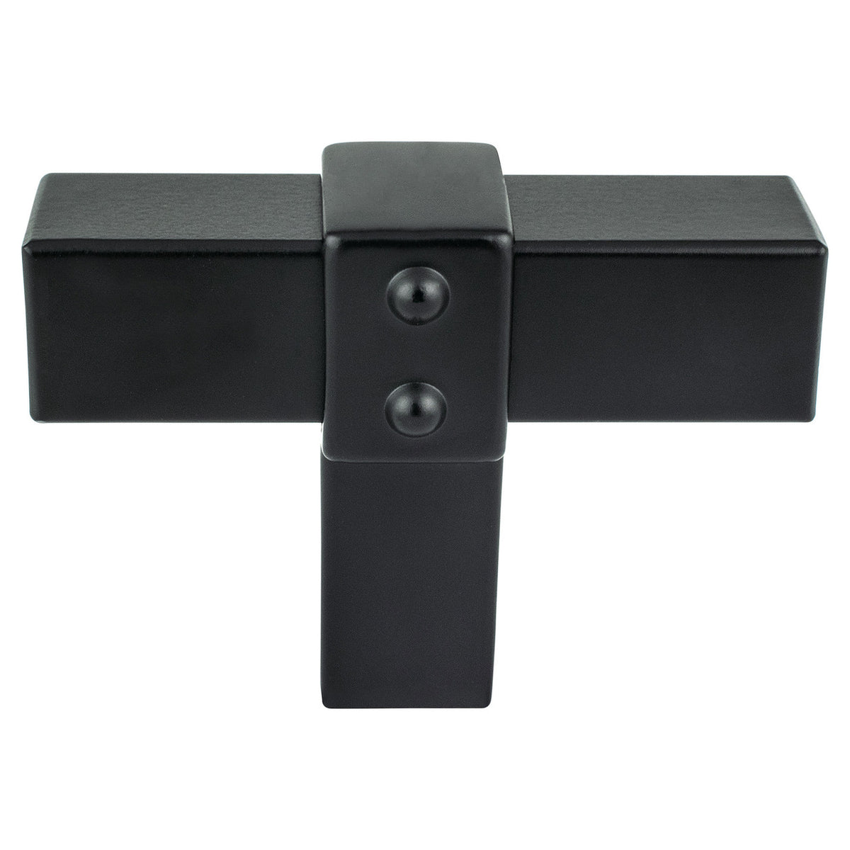 Berenson 5090-4055: 2" Rivet Rebel T-Bar Cabinet Knob - Matte Black