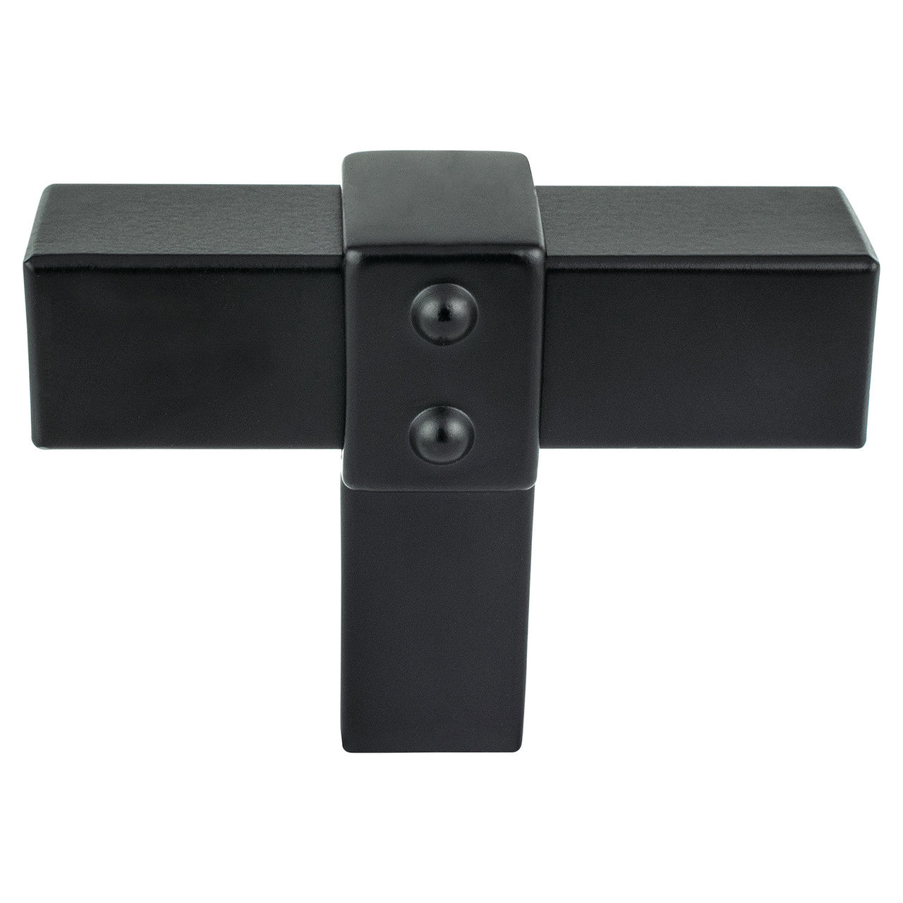 Berenson 5090-4055: 2" Rivet Rebel T-Bar Cabinet Knob - Matte Black