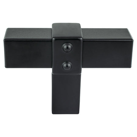 Berenson 5090-4055: 2" Rivet Rebel T-Bar Cabinet Knob - Matte Black