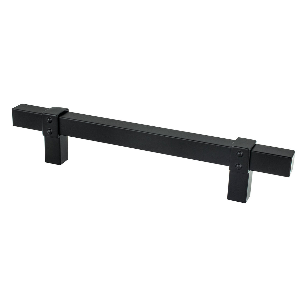 Berenson 5092-4055: 128mm cc Rivet Rebel Cabinet Pull - Matte Black