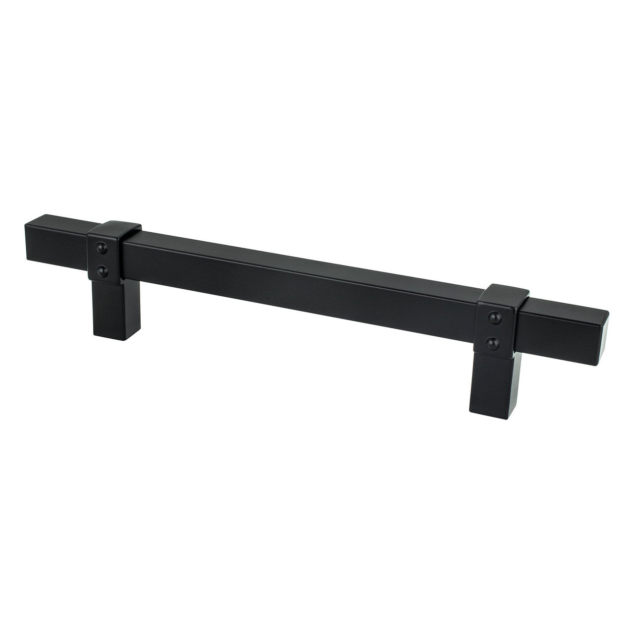 Berenson 5092-4055: 128mm cc Rivet Rebel Cabinet Pull - Matte Black