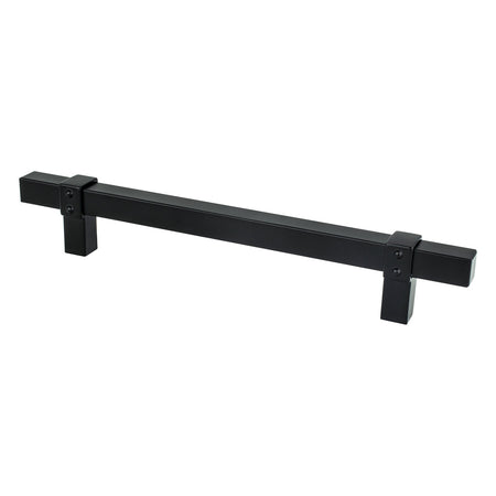 Berenson 5093-4055: 160mm cc Rivet Rebel Cabinet Pull - Matte Black