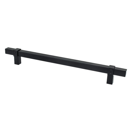 Berenson 5094-4055: 224mm cc Rivet Rebel Cabinet Pull - Matte Black