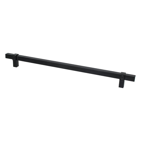 Berenson 5095-4055: 12" cc Rivet Rebel Appliance Pull - Matte Black