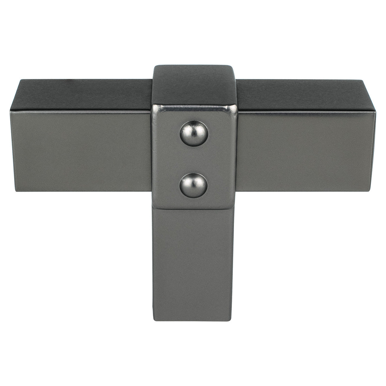 Berenson 5096-4SLT: 2" Rivet Rebel T-Bar Cabinet Knob - Slate