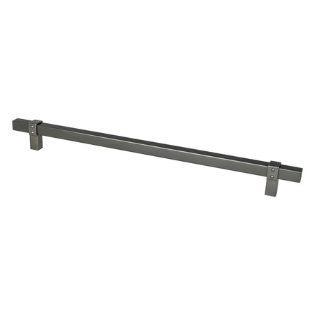 Berenson 5101-4SLT: 12" cc Rivet Rebel Appliance Pull - Slate