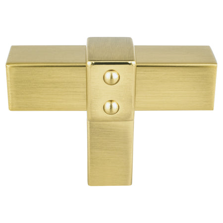 Berenson 5102-4MDB: 2" Rivet Rebel T-Bar Cabinet Knob - Modern Brushed Gold