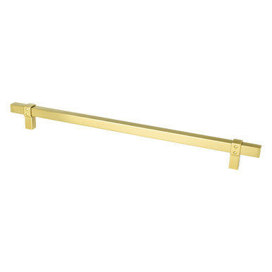 Berenson 5107-4MDB: 12" cc Rivet Rebel Appliance Pull - Modern Brushed Gold