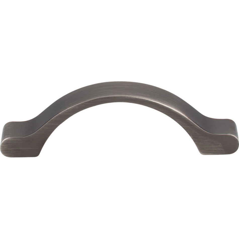 Elements 511-3BNBDL: 3" cc Seaver Arch Cabinet Pull - Brushed Pewter
