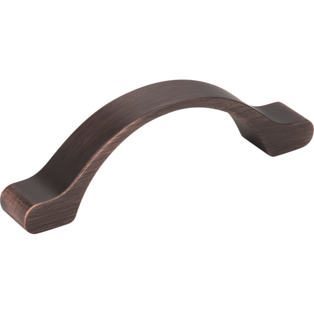 Elements 511-3DBAC: 3" cc Seaver Arch Cabinet Pull - Brushed Oil Rubbed Bronze