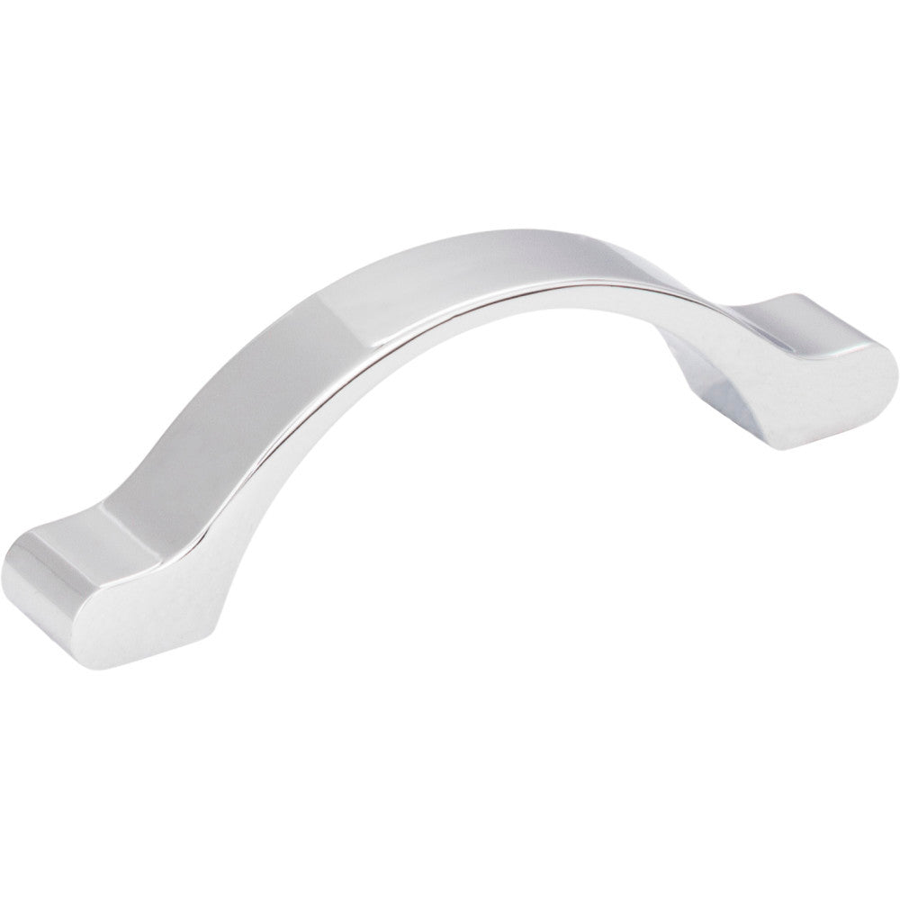 Elements 511-3PC: 3" cc Seaver Arch Cabinet Pull - Polished Chrome