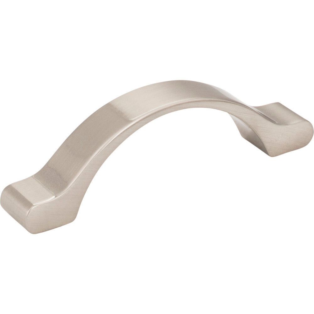 Elements 511-3SN: 3" cc Seaver Arch Cabinet Pull - Satin Nickel