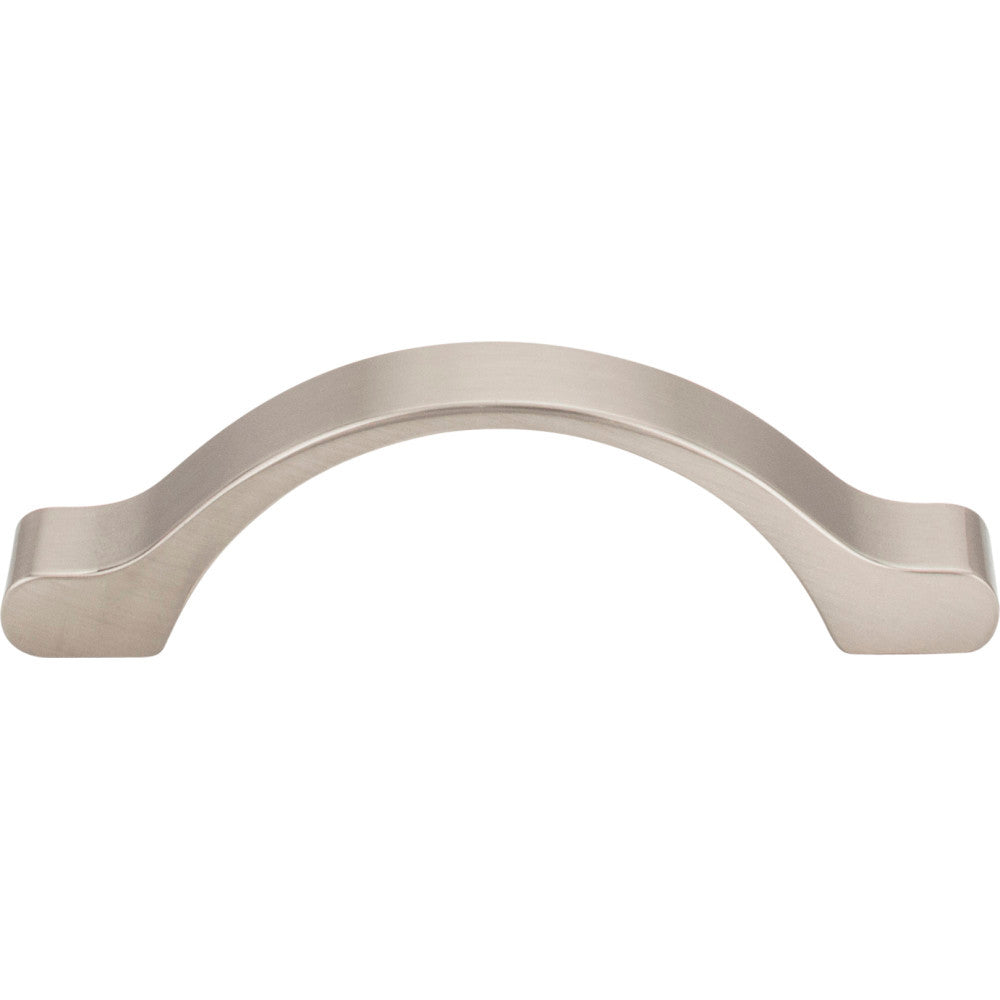 Elements 511-3SN: 3" cc Seaver Arch Cabinet Pull - Satin Nickel