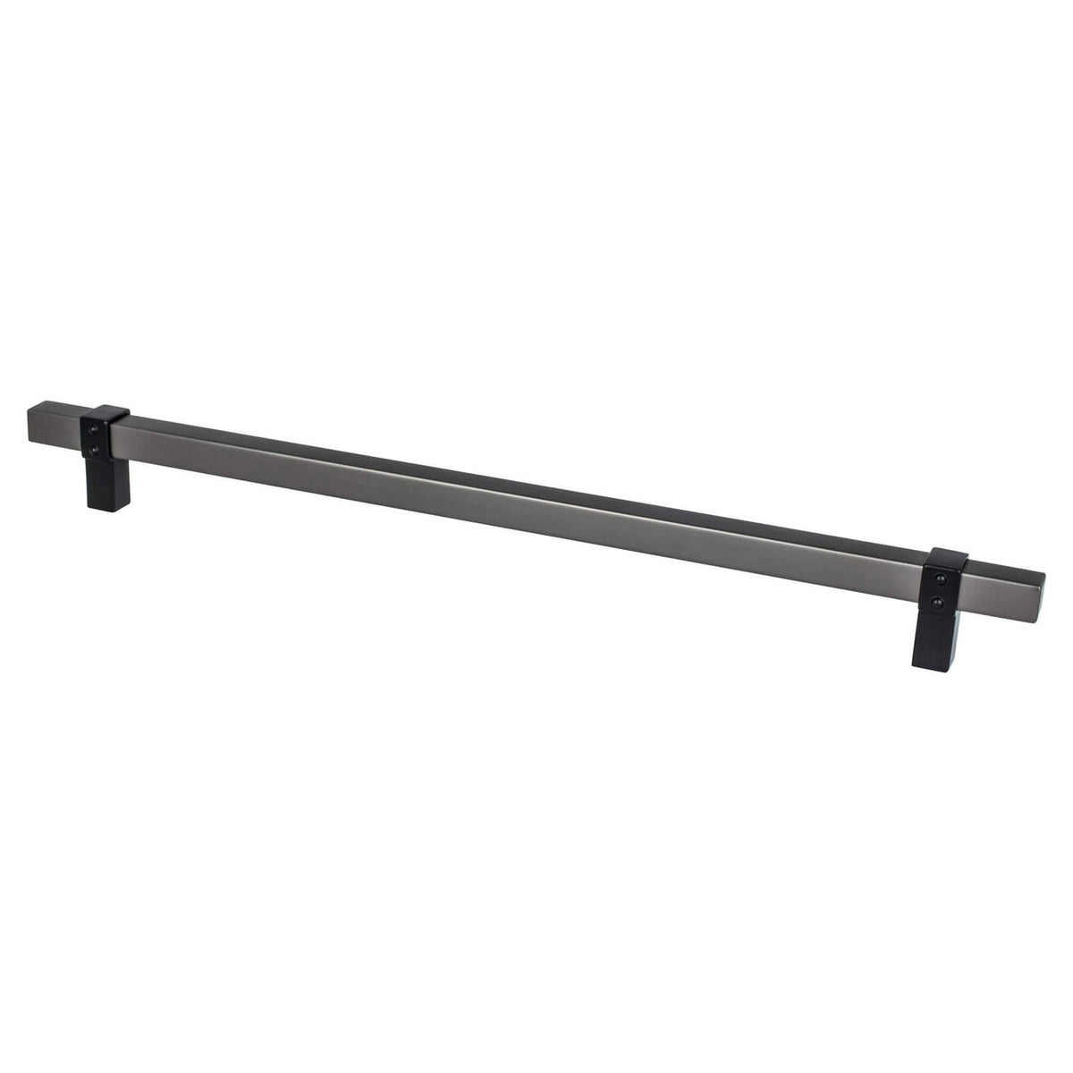 Berenson 5131-4SLT55: 12" cc Rivet Rebel Appliance Pull - Slate and Matte Black