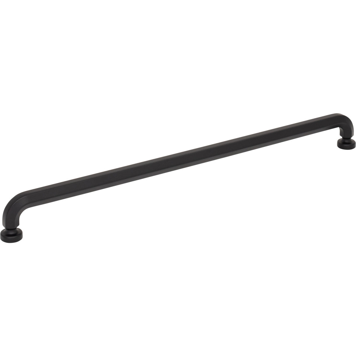 Top Knobs TK3326BLK: 12" cc Stanmore D-Handle Cabinet Pull - Flat Black