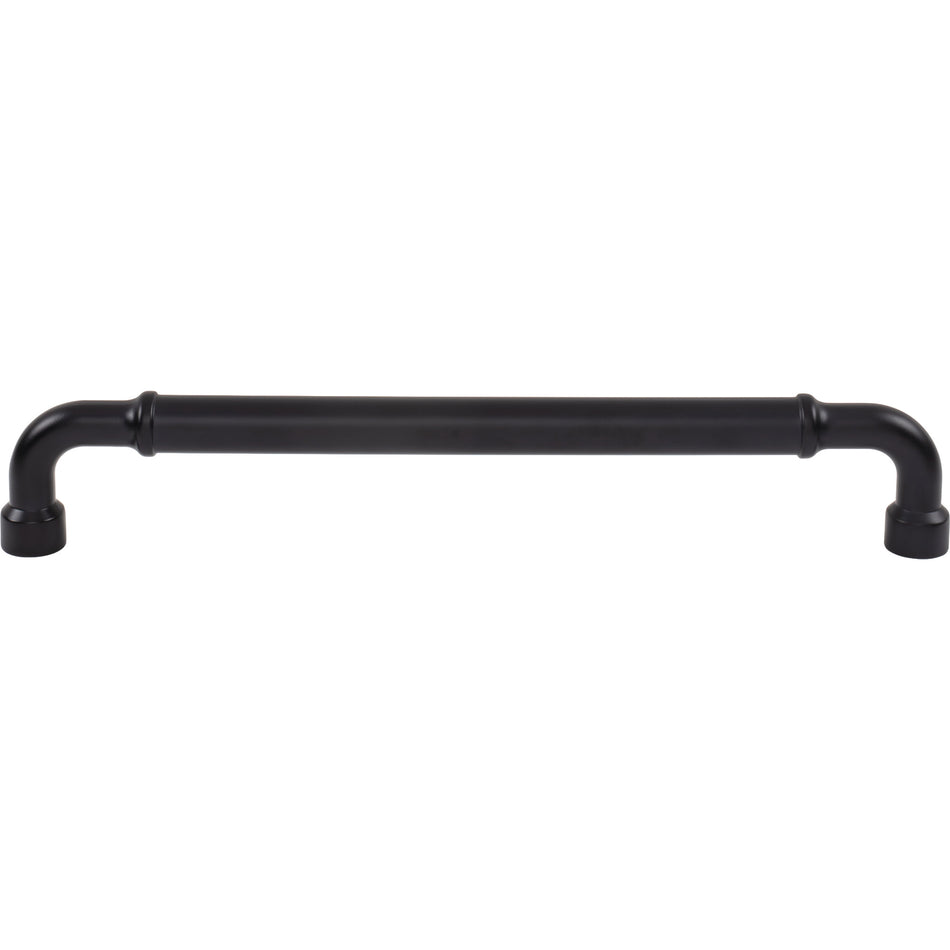 Top Knobs TK3420BLK: 12" cc Lavington Appliance Pull - Flat Black