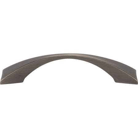 Elements 525-96BNBDL: 96 mm cc Glendale Bow Cabinet Pull - Brushed Pewter