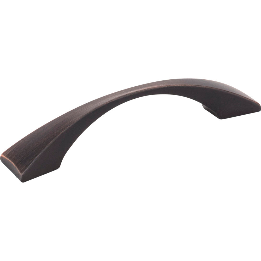 Elements 525-96DBAC: 96 mm cc Glendale Bow Cabinet Pull - Brushed Oil Rubbed Bronze