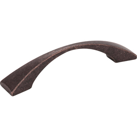 Elements 525-96DMAC: 96 mm cc Glendale Bow Cabinet Pull - Distressed Oil Rubbed Bronze