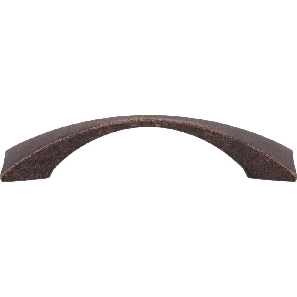 Elements 525-96DMAC: 96 mm cc Glendale Bow Cabinet Pull - Distressed Oil Rubbed Bronze