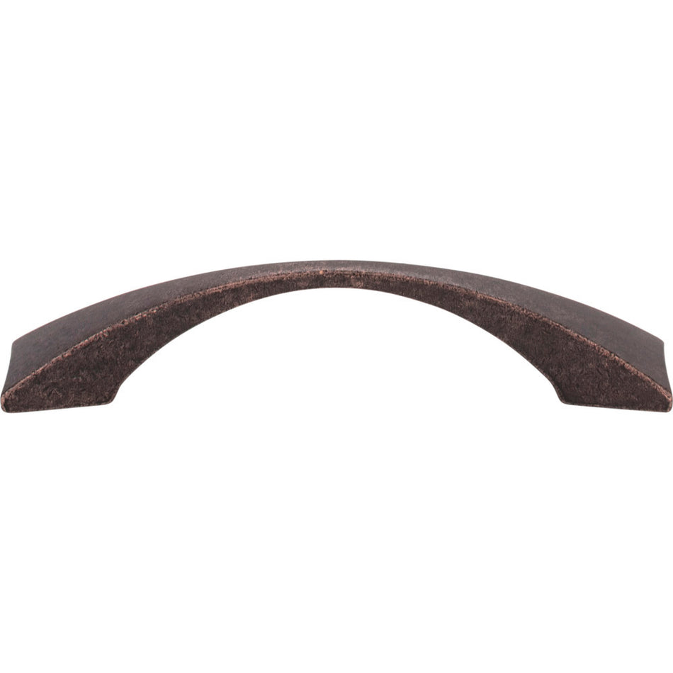 Elements 525-96DMAC: 96 mm cc Glendale Bow Cabinet Pull - Distressed Oil Rubbed Bronze