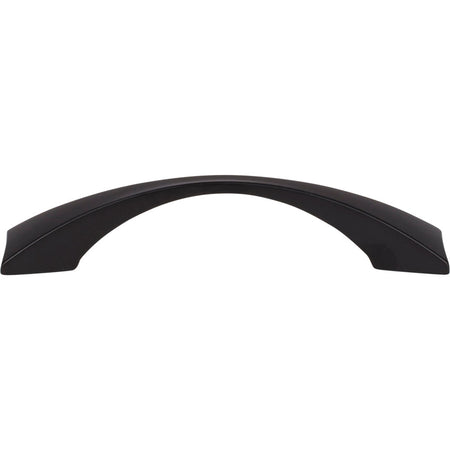 Elements 525-96MB: 96 mm cc Glendale Bow Cabinet Pull - Matte Black