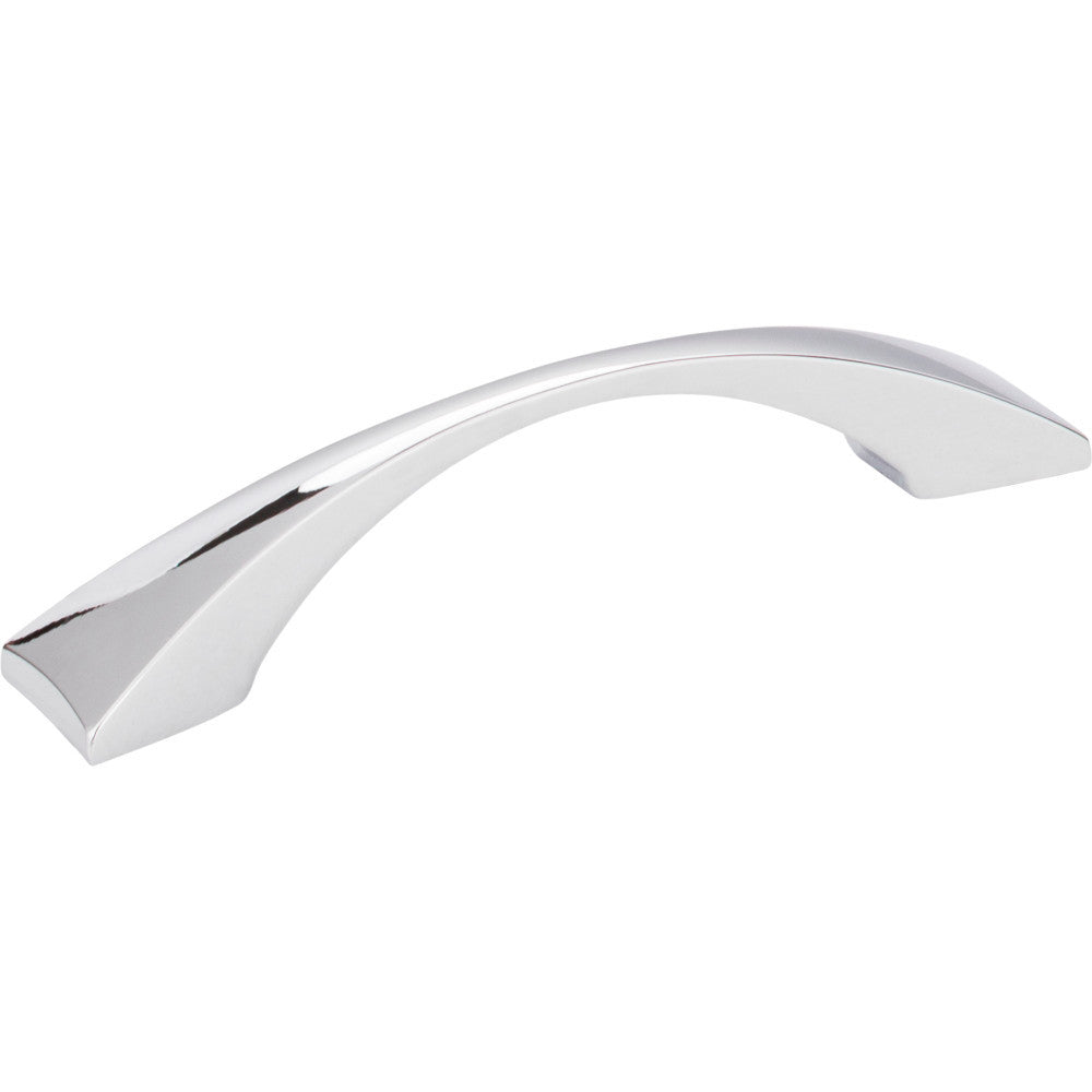 Elements 525-96PC: 96 mm cc Glendale Bow Cabinet Pull - Polished Chrome