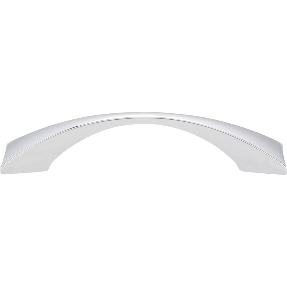 Elements 525-96PC: 96 mm cc Glendale Bow Cabinet Pull - Polished Chrome