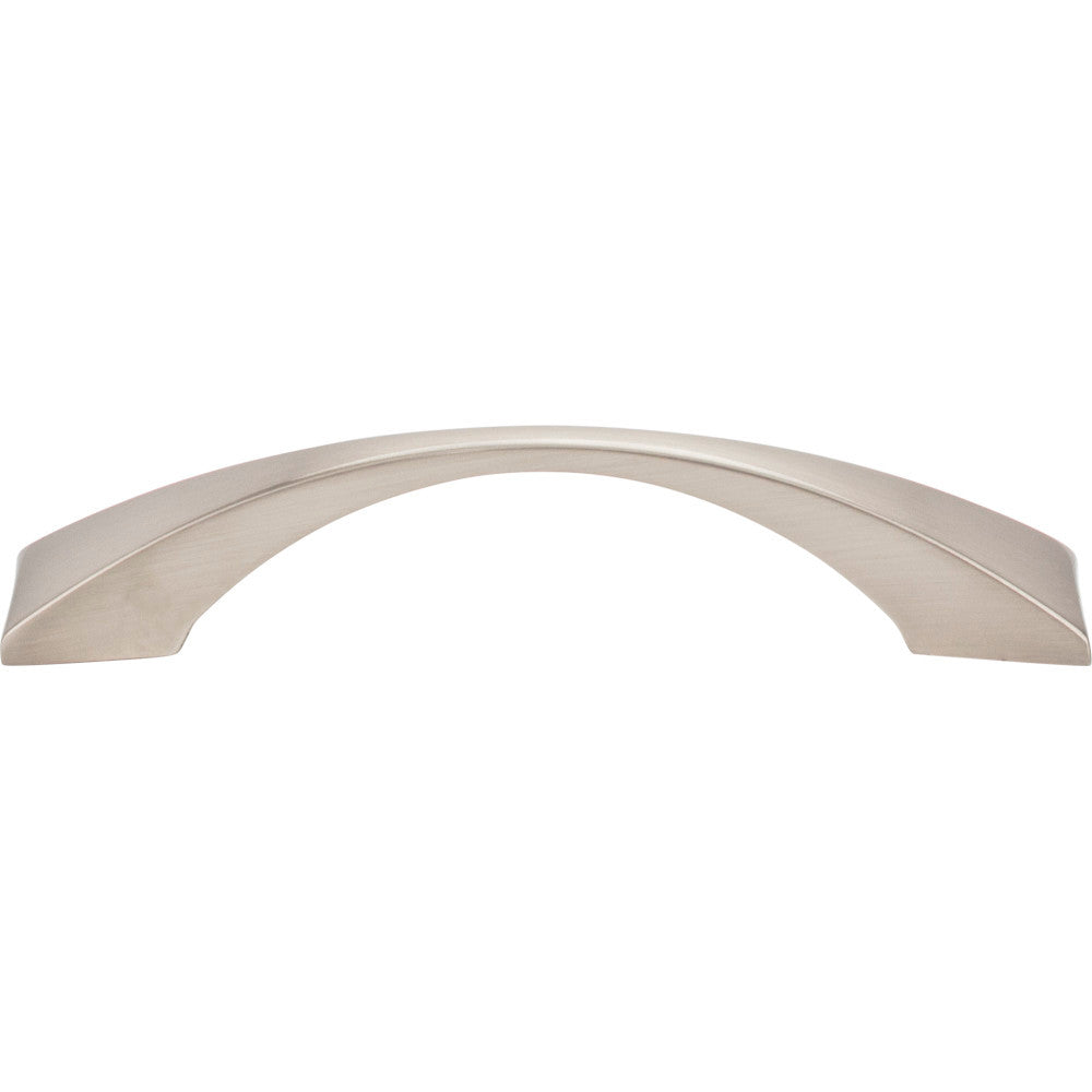 Elements 525-96SN: 96 mm cc Glendale Bow Cabinet Pull - Satin Nickel