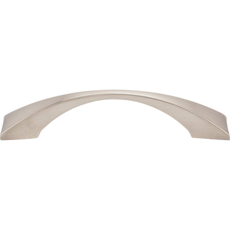 Elements 525-96SN: 96 mm cc Glendale Bow Cabinet Pull - Satin Nickel