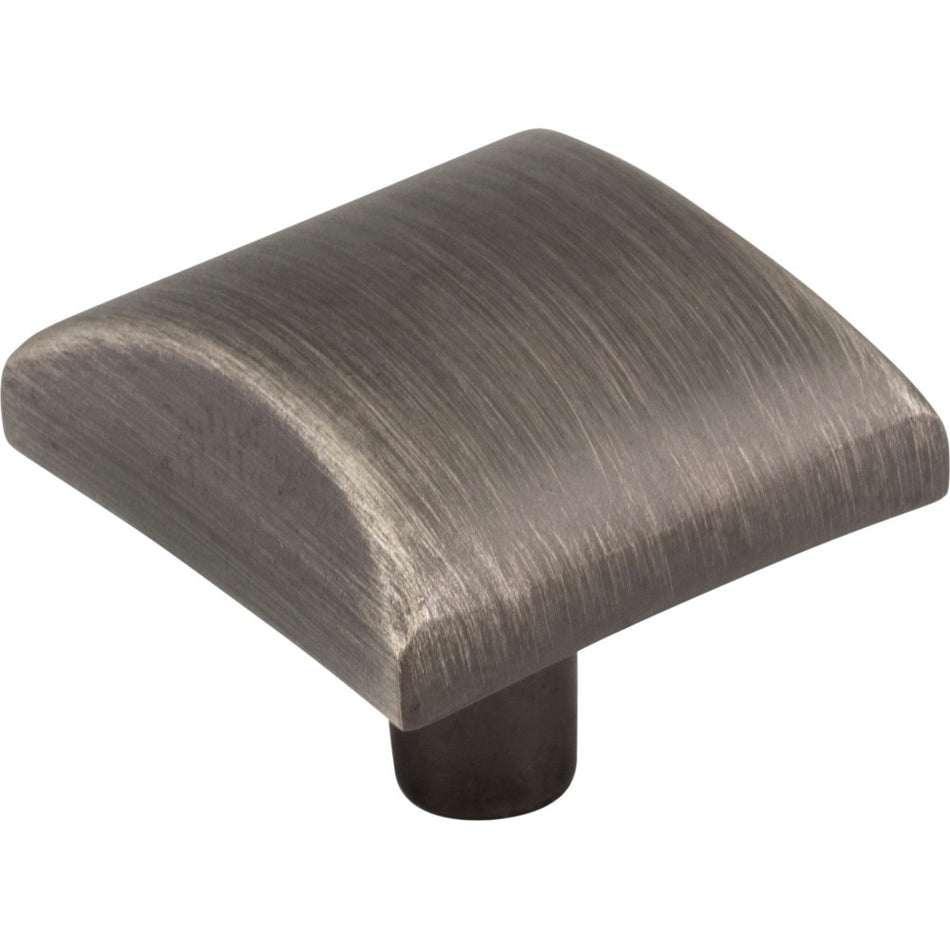 Elements 525BNBDL: 1-1/8" Glendale Square Cabinet Knob - Brushed Pewter