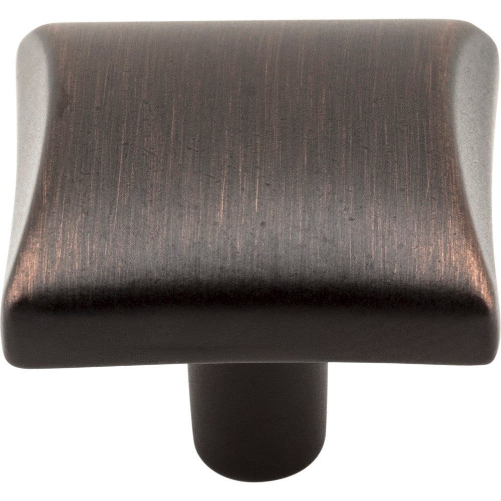 Elements 525DBAC: 1-1/8" Glendale Square Cabinet Knob - Brushed Oil Rubbed Bronze