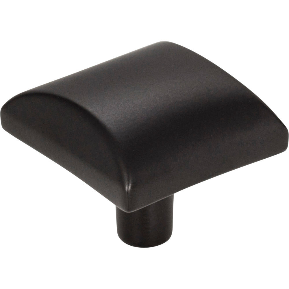 Elements 525MB: 1-1/8" Glendale Square Cabinet Knob - Matte Black