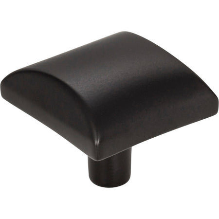 Elements 525MB: 1-1/8" Glendale Square Cabinet Knob - Matte Black
