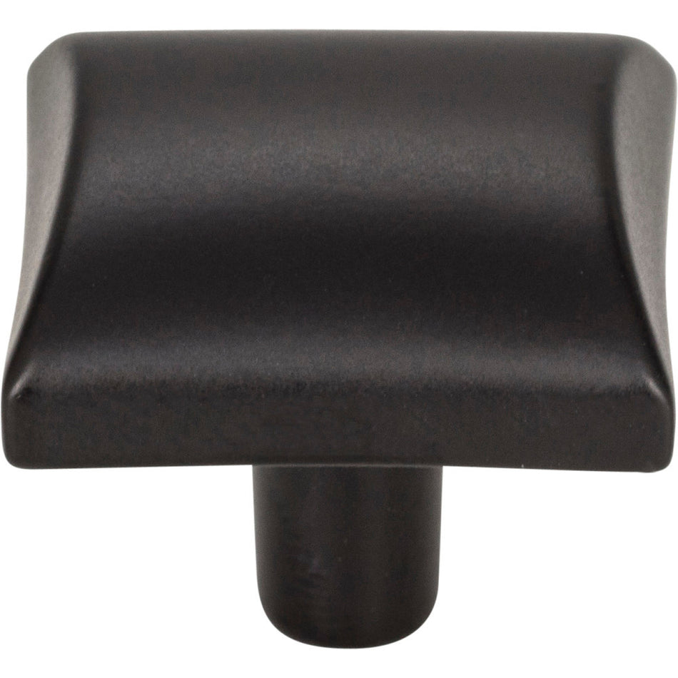 Elements 525MB: 1-1/8" Glendale Square Cabinet Knob - Matte Black