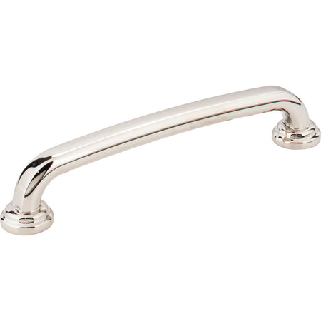 Jeffrey Alexander 527-128NI: 128mm cc Bremen 1 D-Handle Cabinet Pull - Polished Nickel