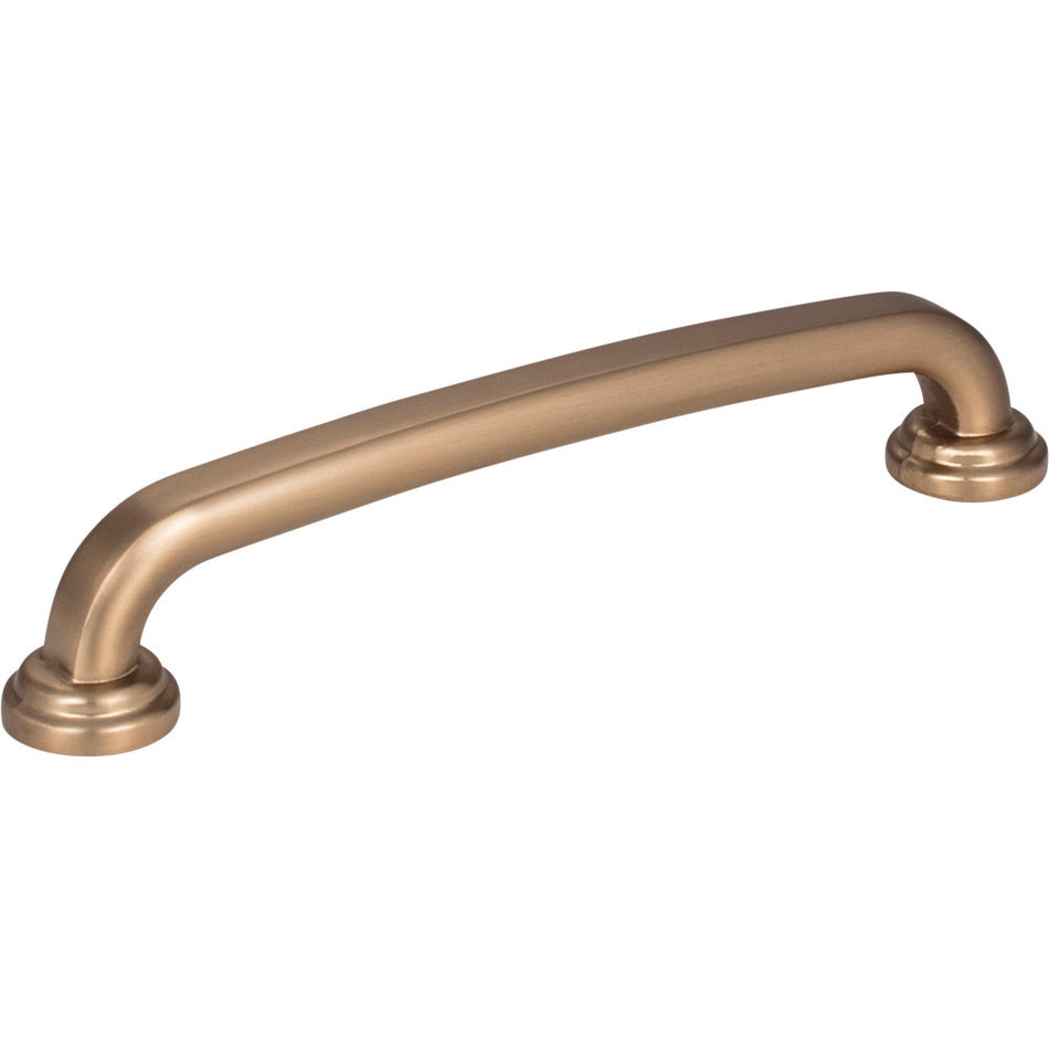 Jeffrey Alexander 527-128SBZ: 128mm cc Bremen 1 D-Handle Cabinet Pull - Satin Bronze