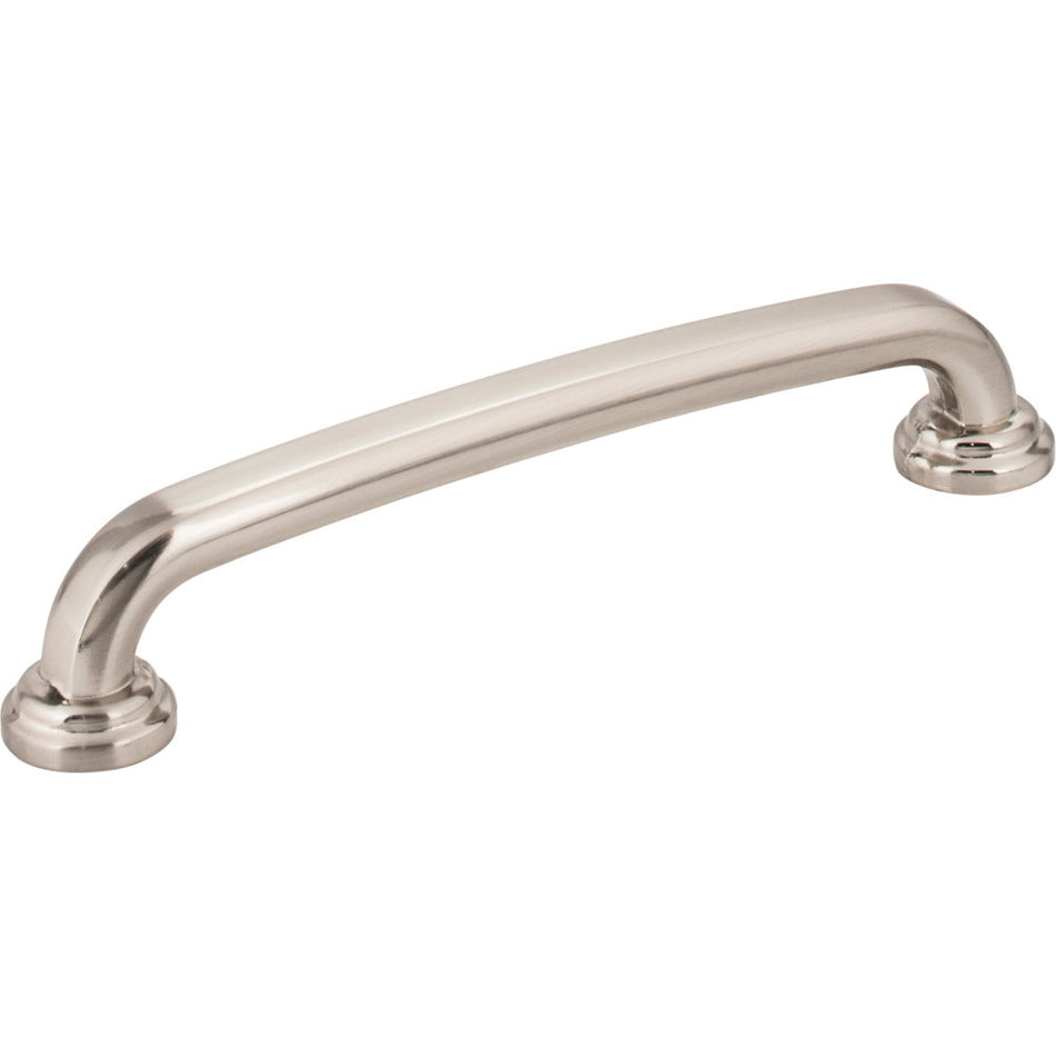 Jeffrey Alexander 527-128SN: 128mm cc Bremen 1 D-Handle Cabinet Pull - Satin Nickel