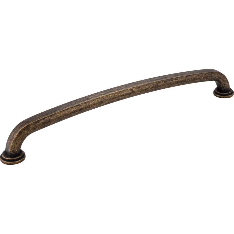 Jeffrey Alexander 527-12ABM-D: 12" cc Bremen 1 D-Handle Appliance Pull - Distressed Antique Brass