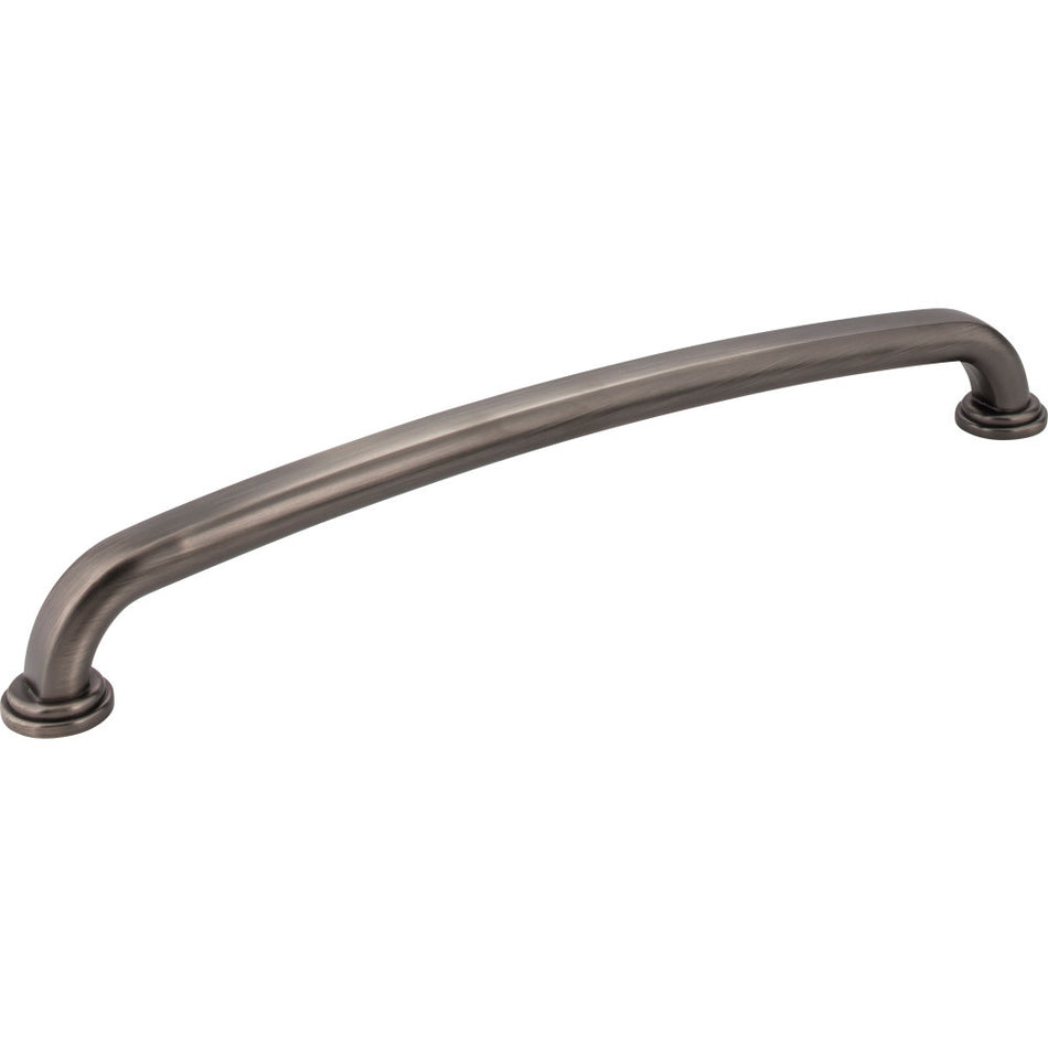 Jeffrey Alexander 527-12BNBDL: 12" cc Bremen 1 D-Handle Appliance Pull - Brushed Pewter