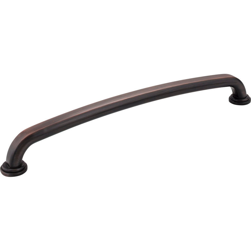Jeffrey Alexander 527-12DBAC: 12" cc Bremen 1 D-Handle Appliance Pull - Brushed Oil Rubbed Bronze