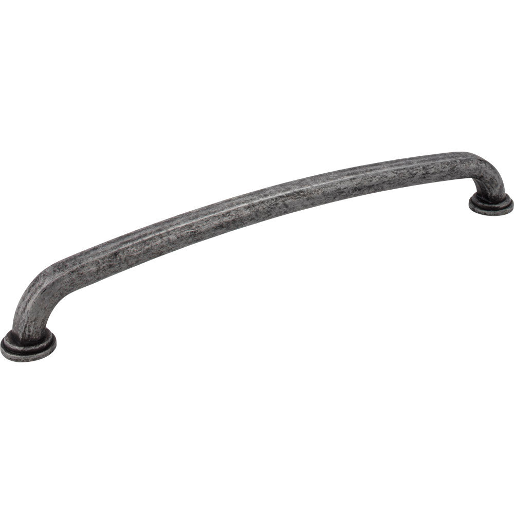 Jeffrey Alexander 527-12SIM: 12" cc Bremen 1 D-Handle Appliance Pull - Distressed Antique Silver