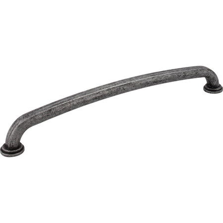 Jeffrey Alexander 527-12SIM: 12" cc Bremen 1 D-Handle Appliance Pull - Distressed Antique Silver