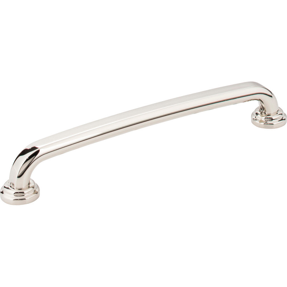 Jeffrey Alexander 527-160NI: 160mm cc Bremen 1 D-Handle Cabinet Pull - Polished Nickel