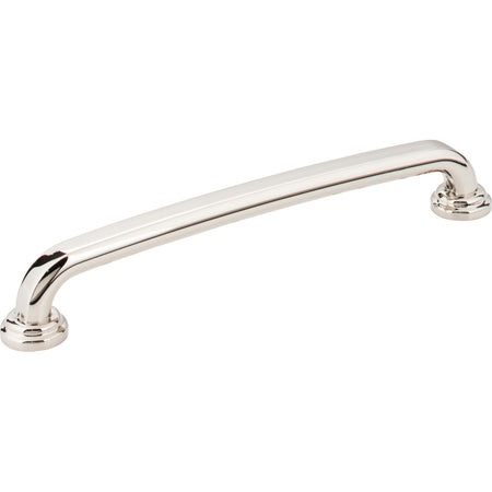 Jeffrey Alexander 527-160NI: 160mm cc Bremen 1 D-Handle Cabinet Pull - Polished Nickel