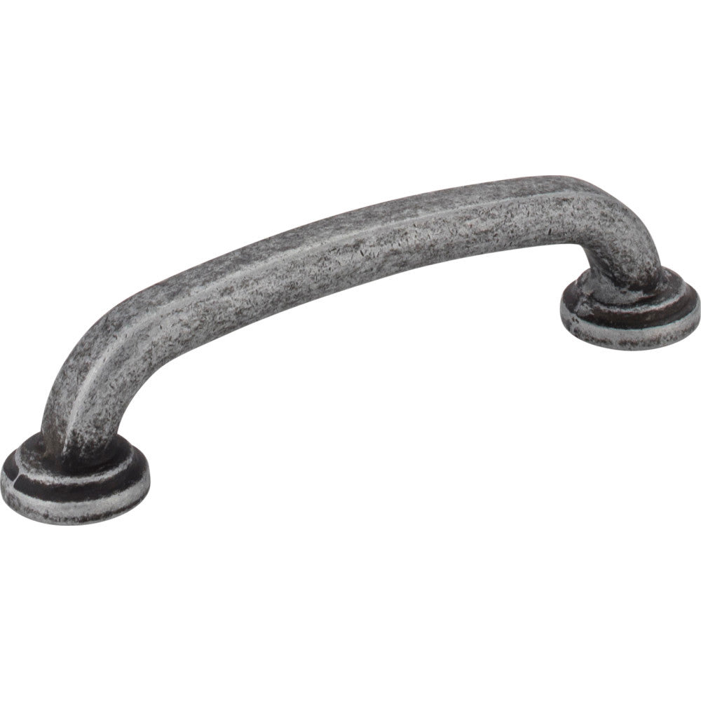 Jeffrey Alexander 527SIM: 96mm cc Bremen 1 D-Handle Cabinet Pull - Distressed Antique Silver
