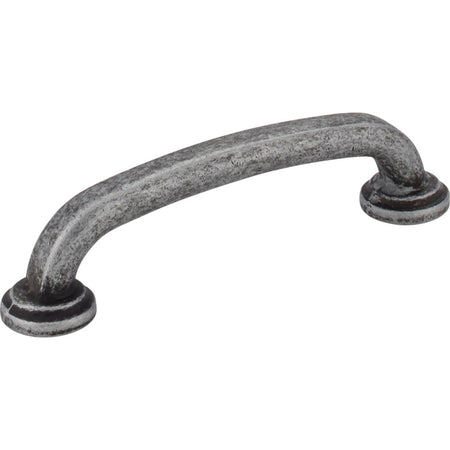 Jeffrey Alexander 527SIM: 96mm cc Bremen 1 D-Handle Cabinet Pull - Distressed Antique Silver